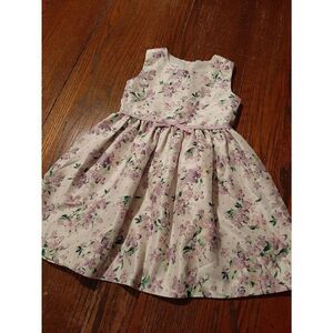5T Bonnie Jean Sleeveless Purple White Green Floral Special Occasion Dress